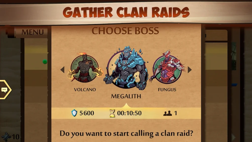 GATHER CLANS RAIDS IN Shadow Fight 2 MOD APK